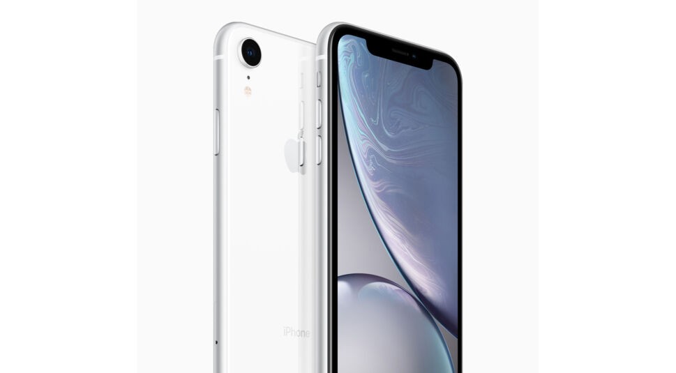 Das iPhone XR in weiß.