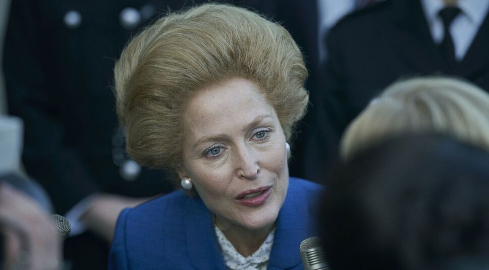 Gillian Anderson als Margaret Thatcher in "The Crown".