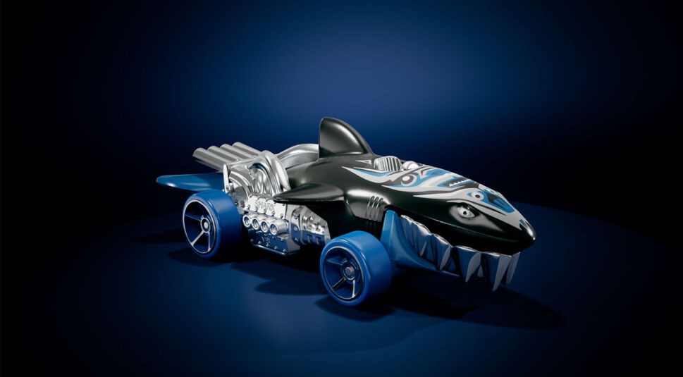 Ein Rennauto aus dem Spiel Hot Wheels Unleashed