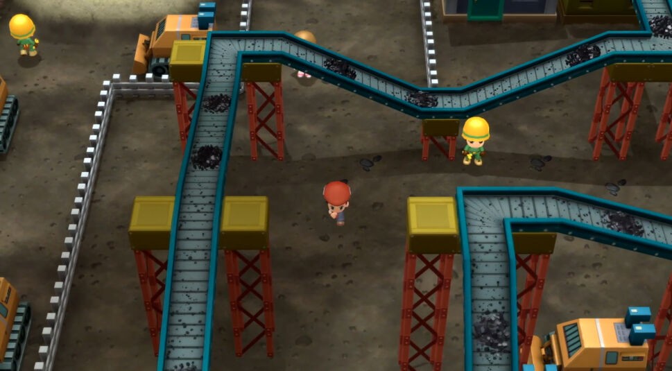 Pokémon Protagonist läuft durch Bergwerk