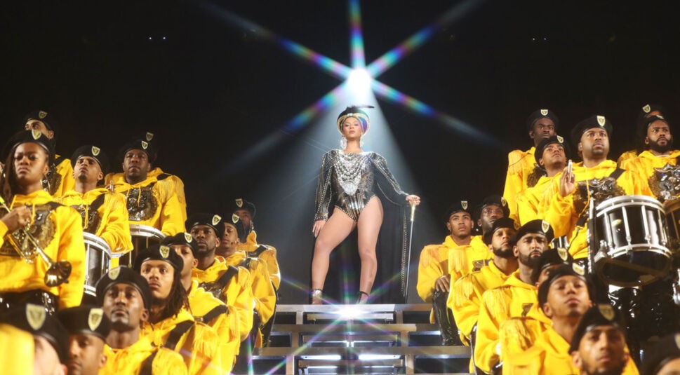 Sängerin Beyonce bei einer Live-Performance