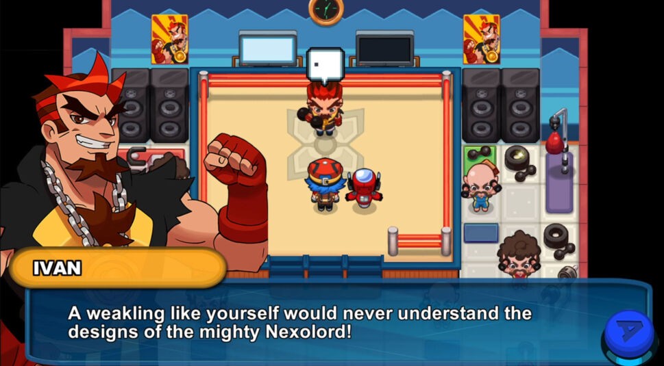 Ein Gespräch im Spiel Nexomon