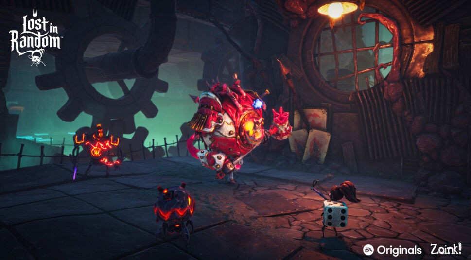 Ein Kampf in der Stadt Fünftopolis im Spiel Lost in Random