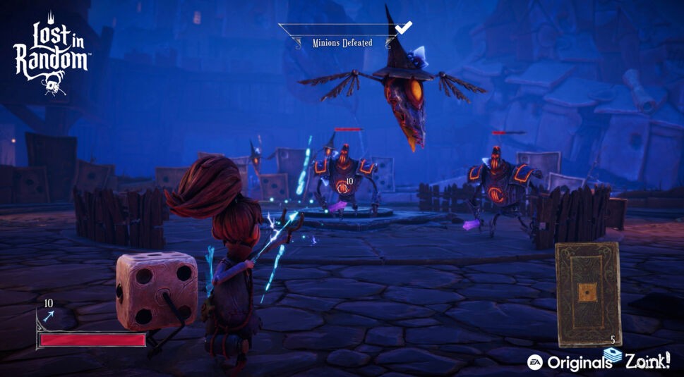 Ein Kampf in der Stadt Zwei-Stadt im Spiel Lost in Random