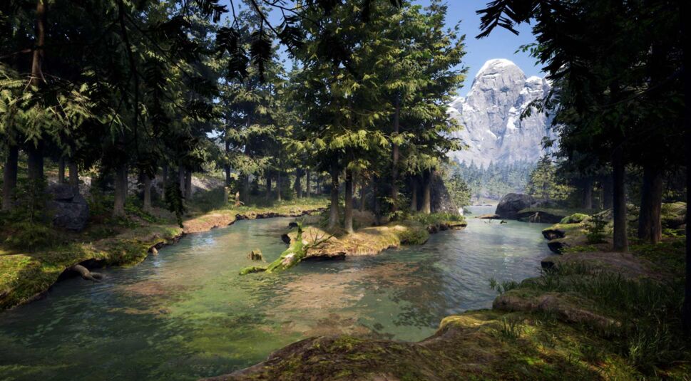 grüne Vegetation im Spiel Icarus