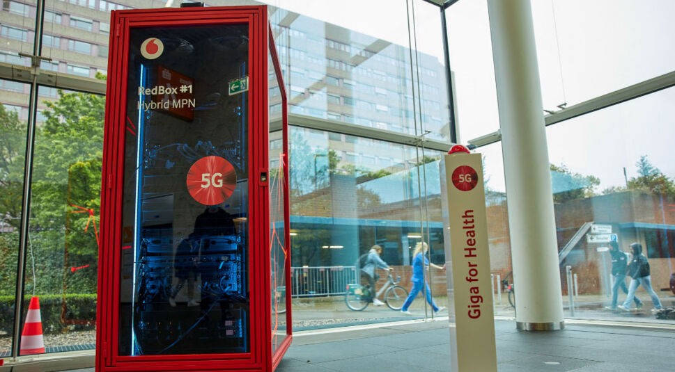 5G-Station in der 5G-Klinik in Düsseldorf