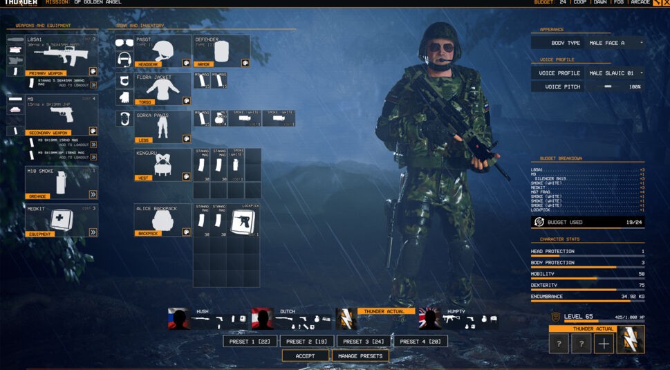 Thunder Tier One Waffenarsenal