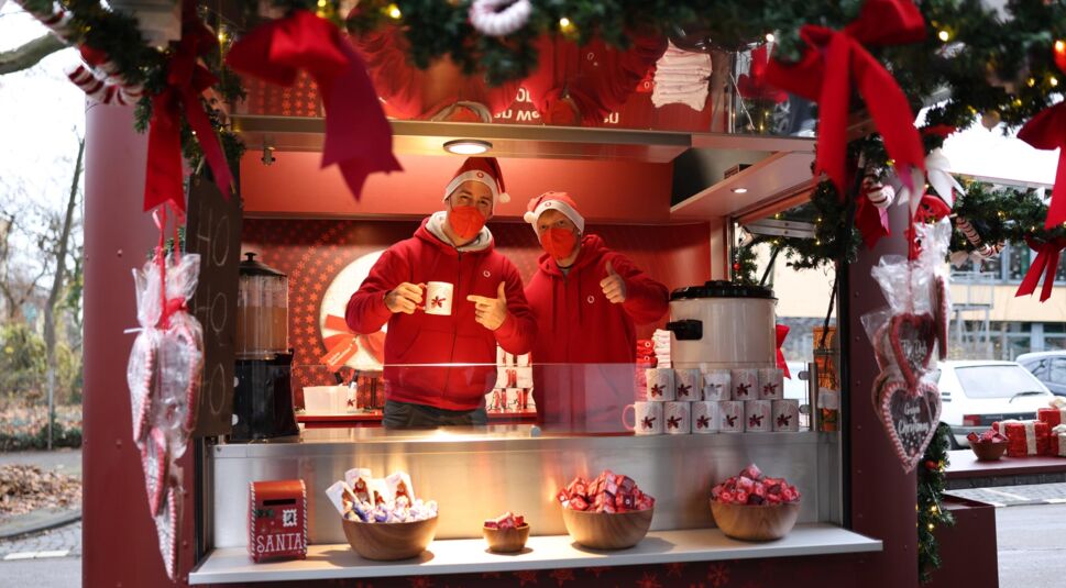Vodafones Weihnachtsmobil