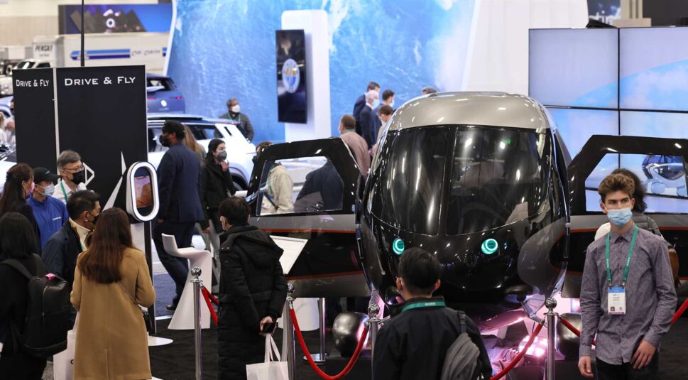 Ein Ausstellungsstück der CES 2022