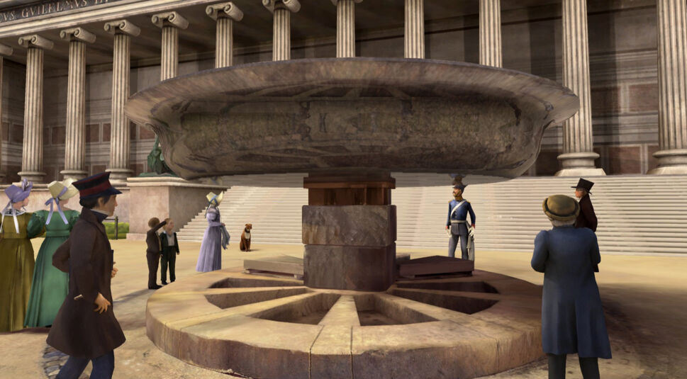 immersives Erlebnis im Bild Die Granitschale im Berliner Lustgarten