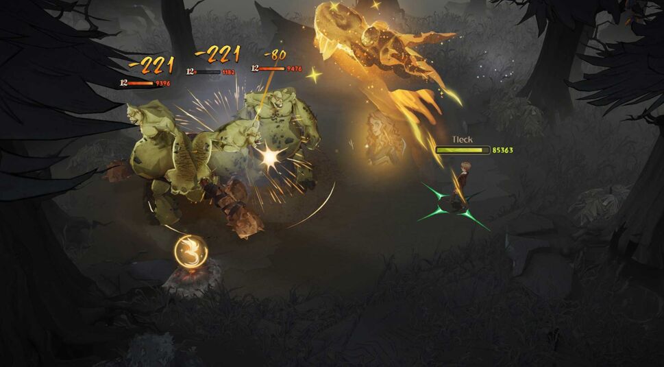 Ein Kampf im Spiel Harry Potter: Magic Awakened