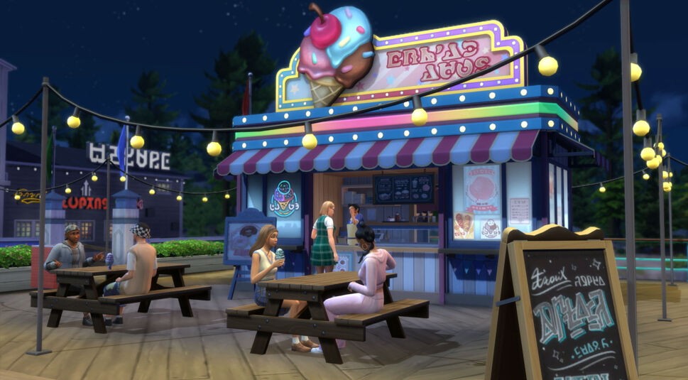 Ein Imbiss im Die Sims 4 Highschool-Jahre-Erweiterungspack
