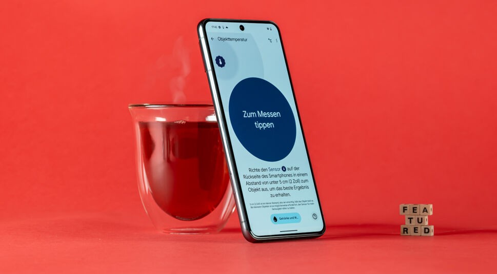 Die Temperatur-App auf dem Pixel 8 Pro