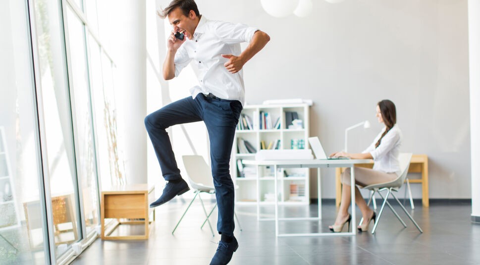 Young man in the office