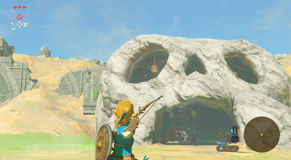 Screenshot aus Zelda BOTW Prüfung des Schwertes