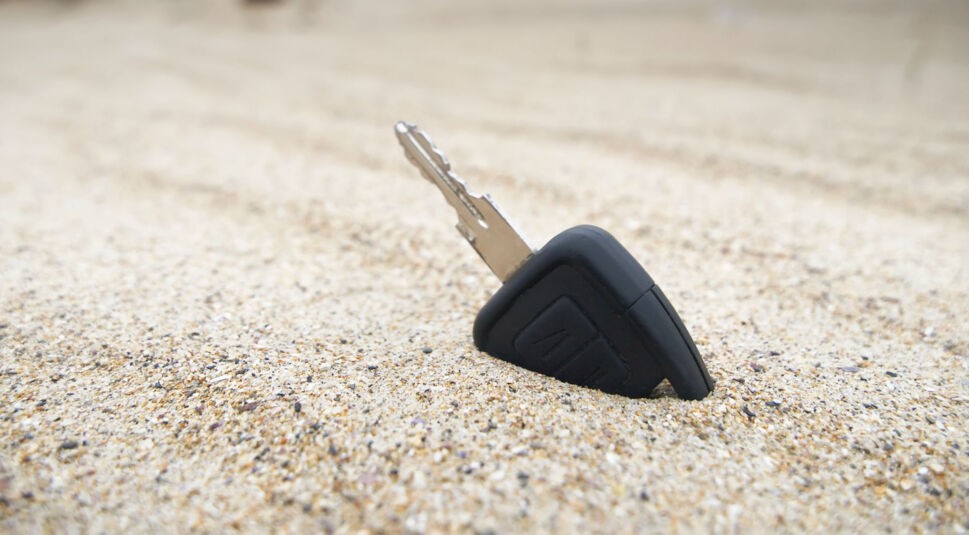 Schlüssel im Sand