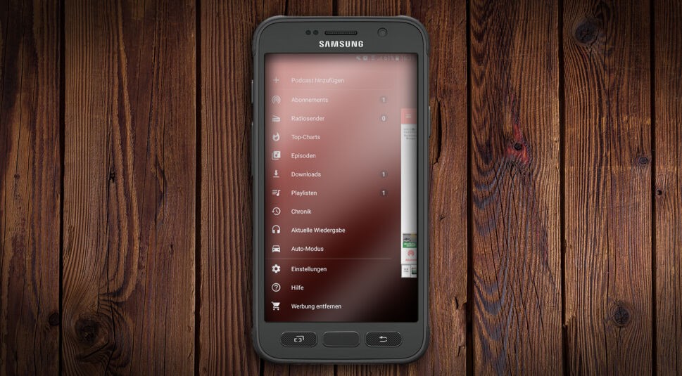  Navigiert wird in Podcast Republic über ein übersichtliches Menü.