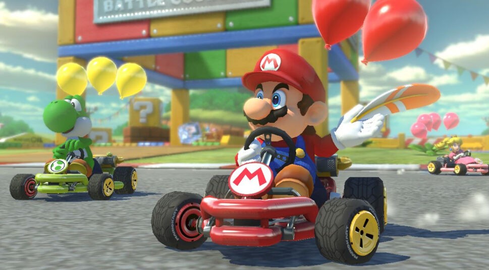 Mario Kart 8 Deluxe auf der Nintendo Switch.