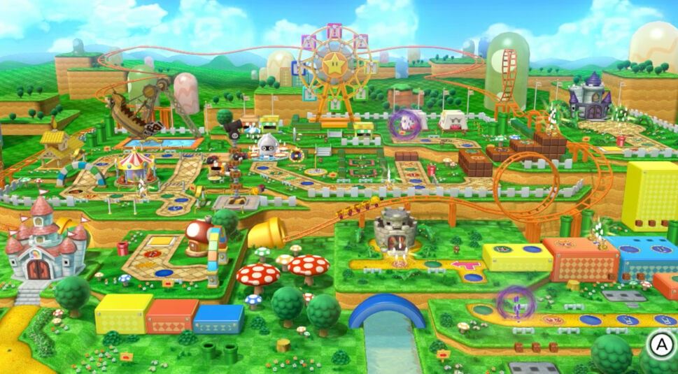 "Mario Party" ist ein virtuelles Brettspiel für mehrere Spieler.