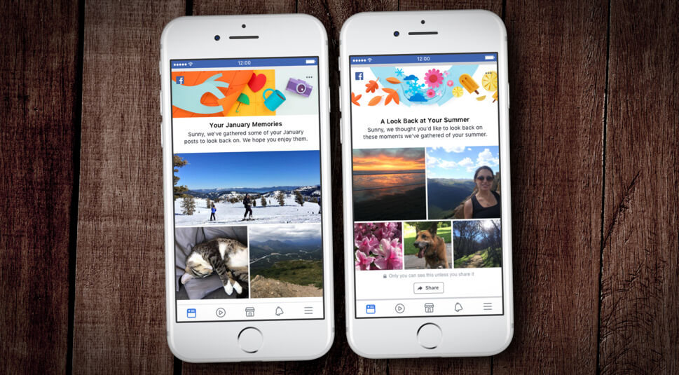 Facebook-Erinnerungen werden jetzt auch monatlich und nach den Jahreszeiten geordnet.