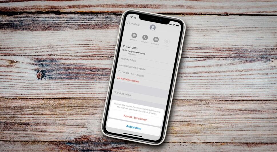 iPhone11 Nummer sperren