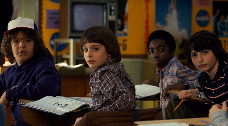 Die neuen Goonies? - Dustin, Will, Lucas und Mike aus Stranger Things. © Netflix