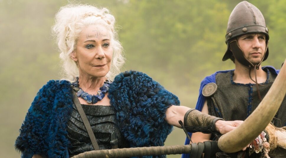 Zoe Wanamaker in Britannia. © Sky