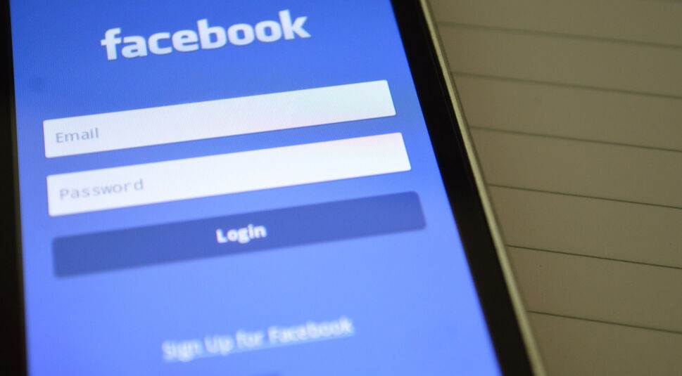 Screenshot der Facebook-App