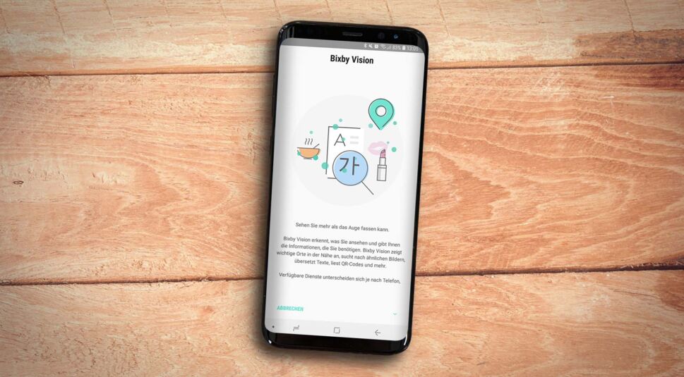 Am Samsung Galaxy S9+ Bixby Vision einrichten.