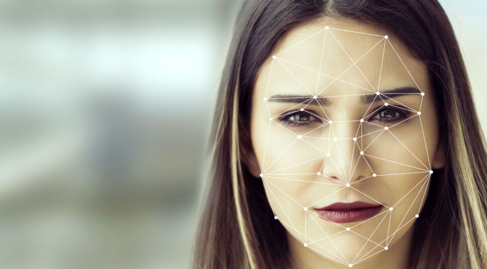 Konzept der Gesichtserkennung