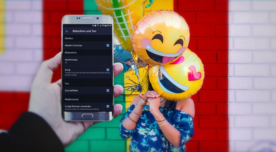 Twitter-App auf dem Smartphone.