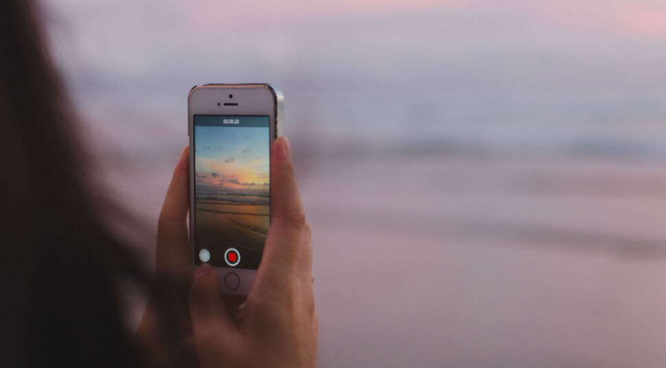 Video mit dem iPhone drehen.