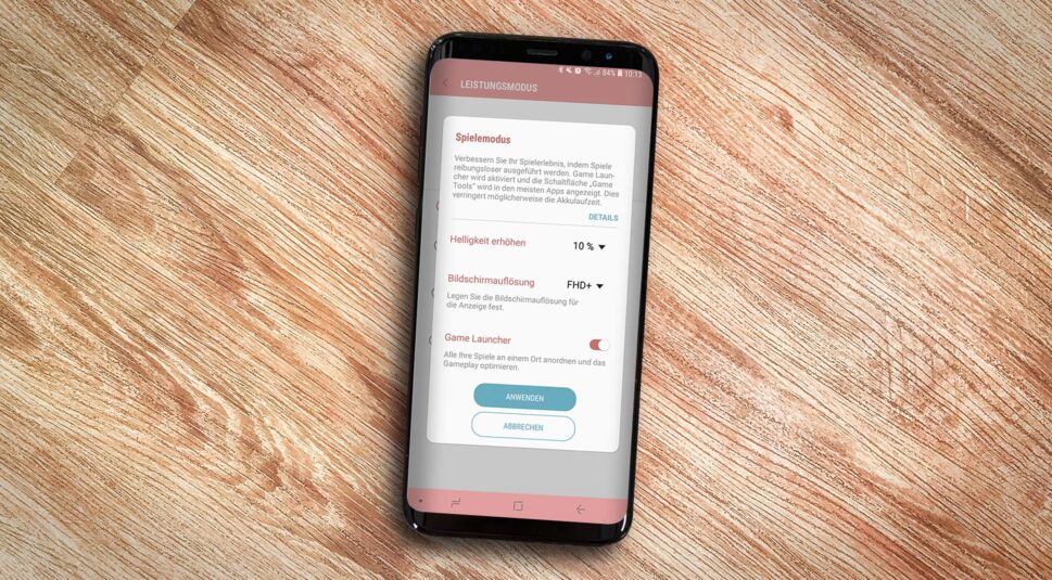 Den Spiel-Modus am Samsung Galaxy S9+ aktivieren.