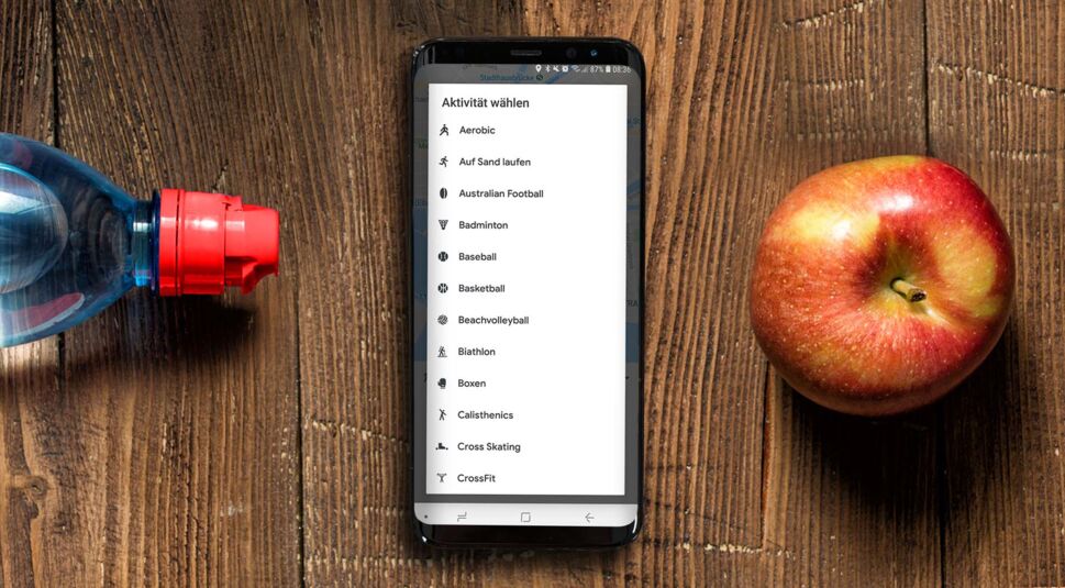 Workout mit der Google Fit-App tracken.