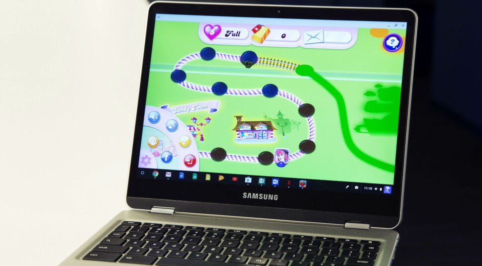 Google Family Link auf dem Chromebook erlaubt keinen Zugang zum Google Play Store und Apps wie Candy Crush.