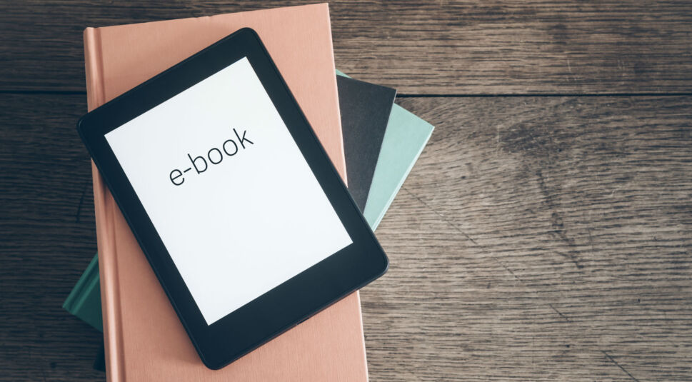 E-Book auf dem Tablet lesen.