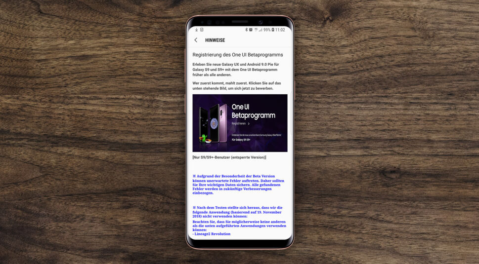 Über die Samsung-Members-App die Beta von Android 9 herunterladen.