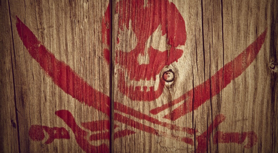 Totenkopf als Piraten-Symbol