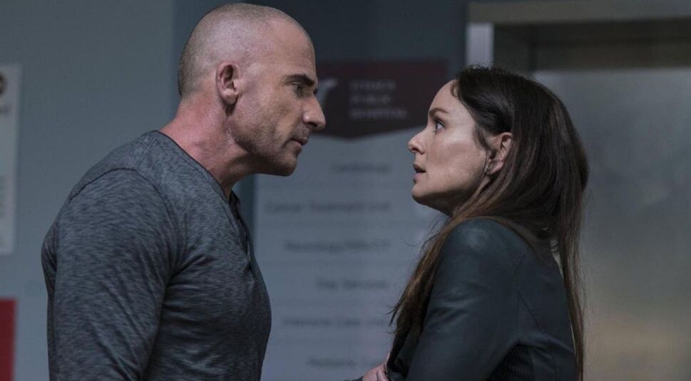 Das Bild zeigt Dominic Purcell und Sarah Wayne Callies in Staffel 5 von Prison Break.