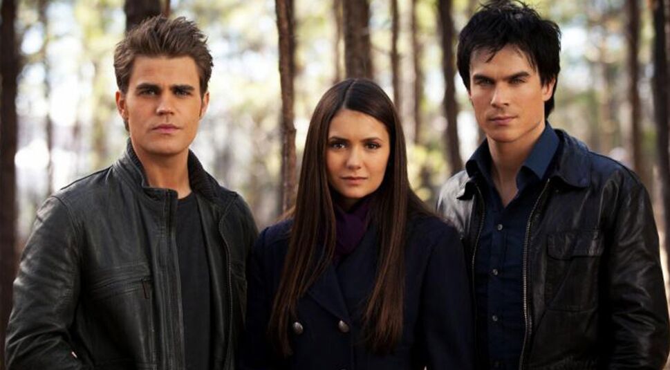 Ian Somerhalder, Nina Dobrev und Paul Wesley in Vampire Diaries