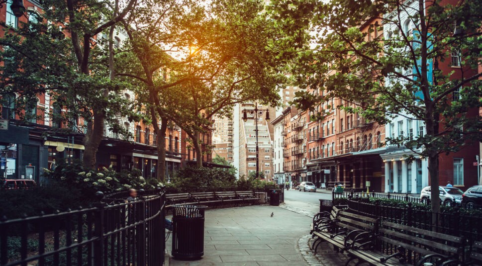 Der lokale Stadtpark.
