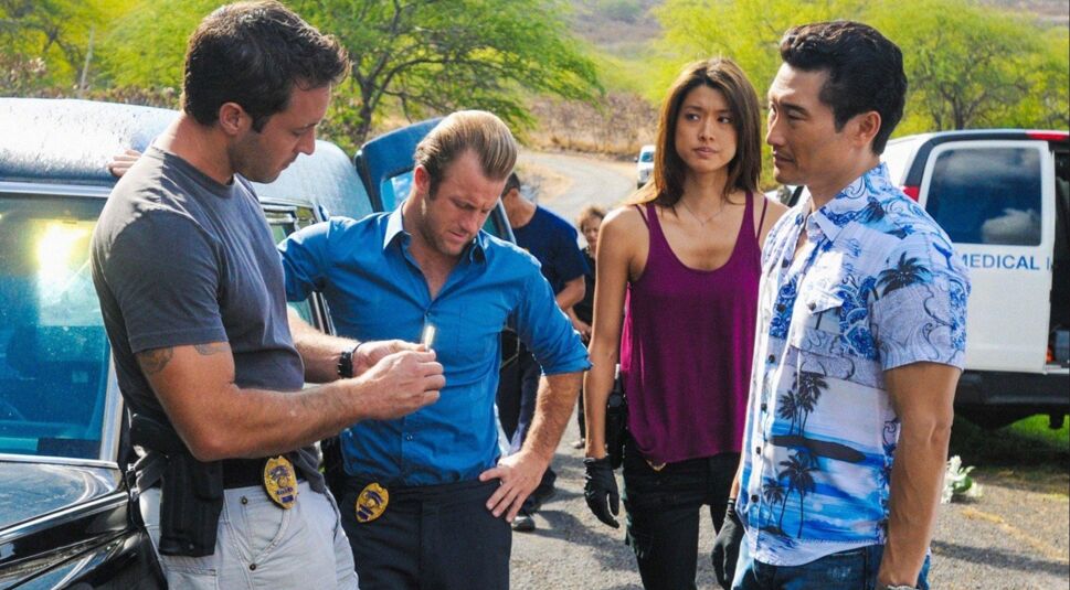 Alex O'Loughlin, Scott Caan, Daniel Dae Kim und Grace Park in Hawaii Five-0