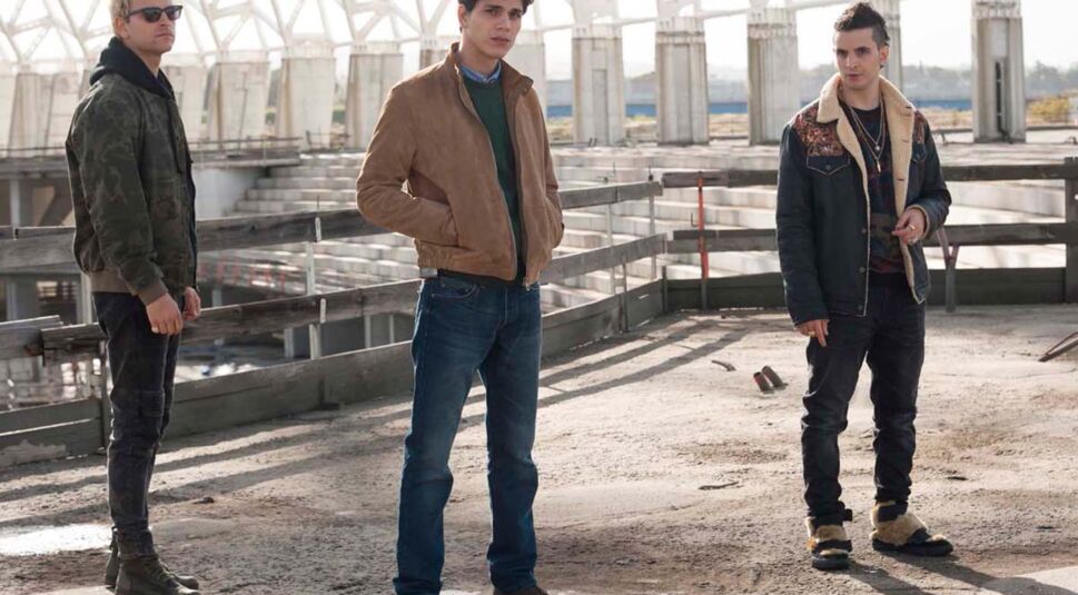 Alessandro Borghi, Eduardo Valdarnini und Giacomo Ferrara in Suburra