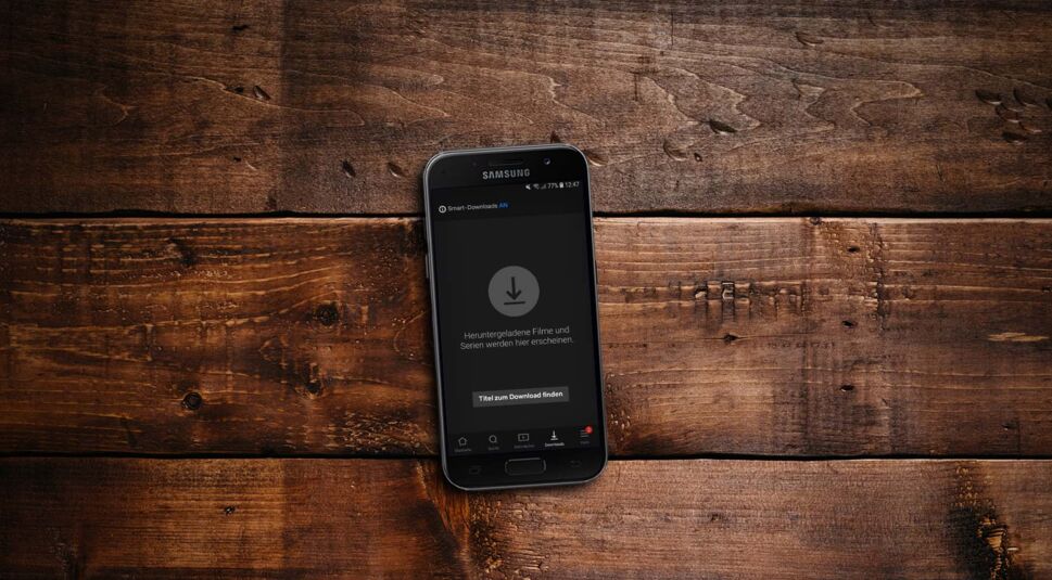 Netflix-App auf Smartphone