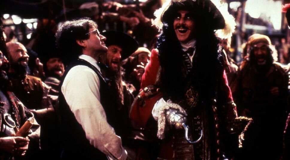 Robin Williams und Dustin Hoffman in Hook | © TriStar Pictures