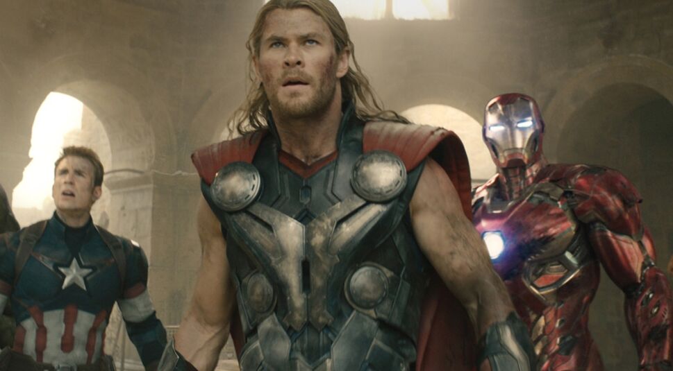 Chris Evans und Chris Hemsworth in Avengers: Age of Ultron