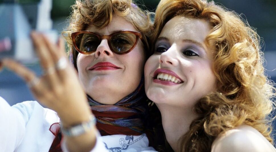 Susan Sarandon und Geena Davis in Thelma & Louise