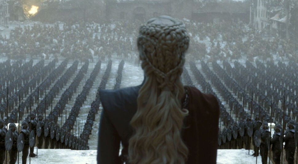 Szenenbild mit Danaerys in der letzten Episode von „Game of Thrones”.