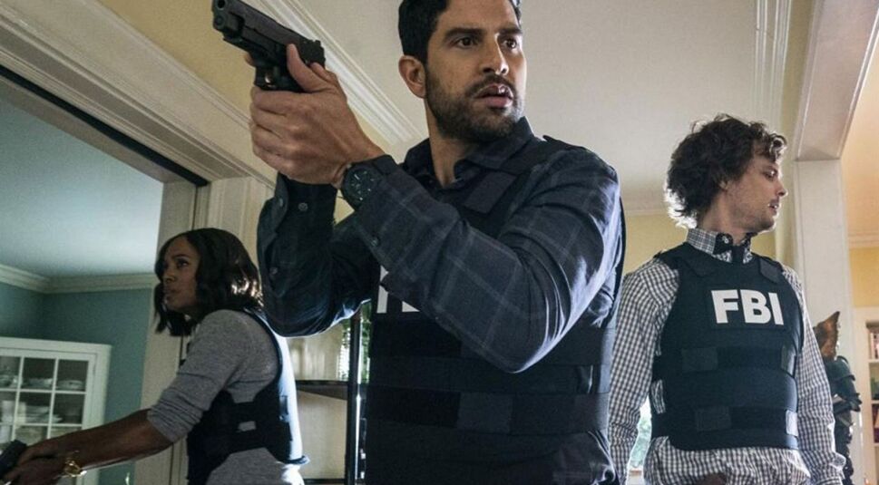 Adam Rodriguez, Aisha Tyler und Matthew Gray Gubler in Criminal Minds | © Cliff Lipson/CBS