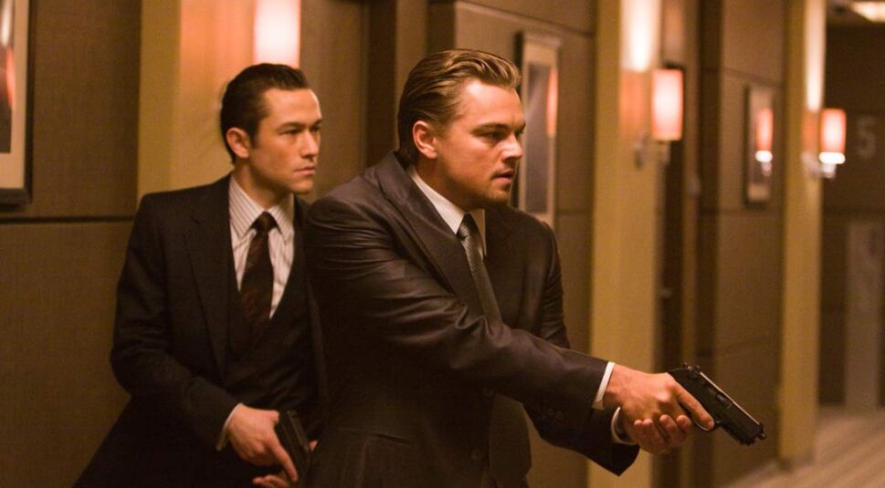 Joseph Gordon-Levitt und Leonardo DiCaprio in Inception